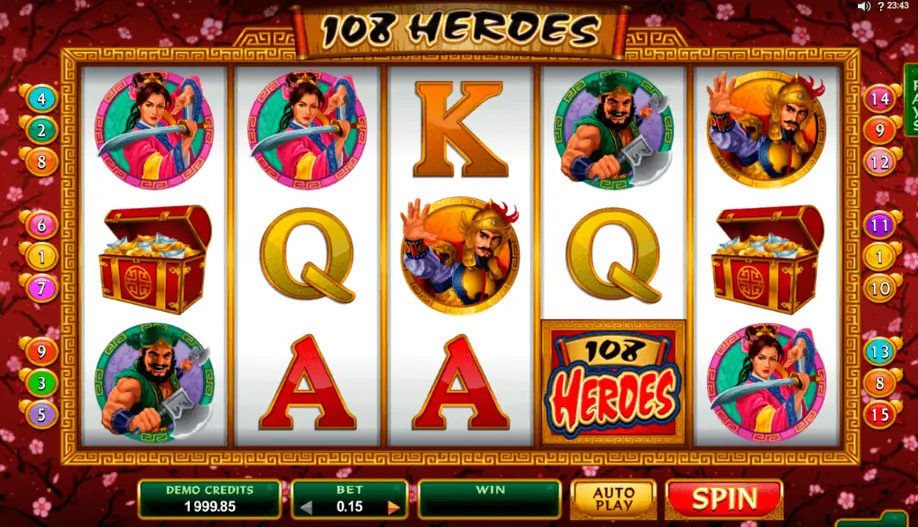 ฟีเจอร์ 108 Heroes Multiplier Fortunesเกมสล็อต ช่วยเพิ่มกำไร
