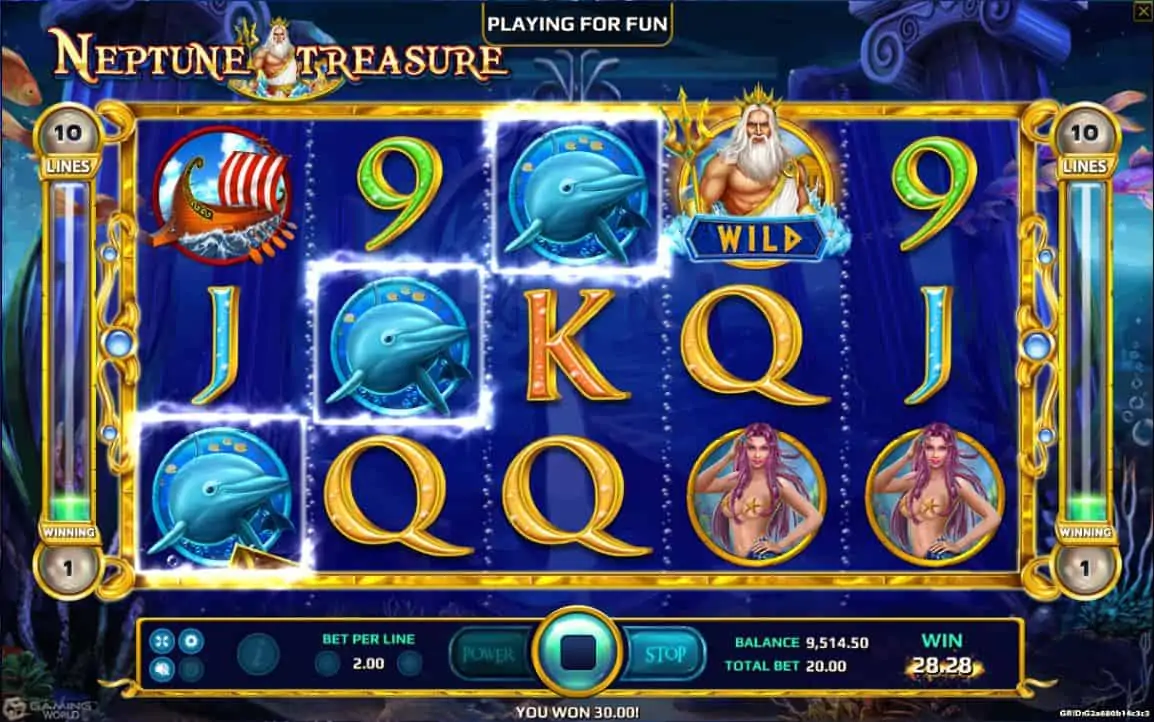 Neptune Treasure แนะนำแนวทางการเล่นสล็อตออนไลน์